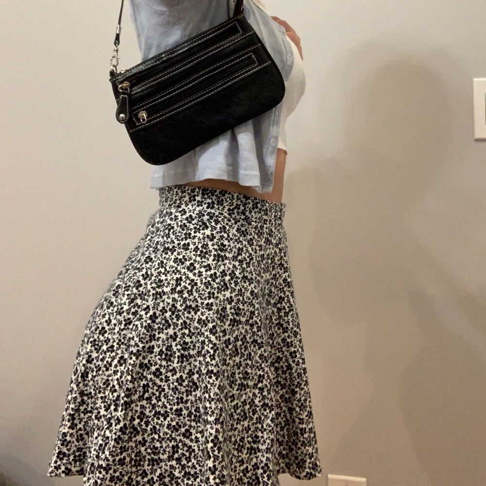 floral skater skirt